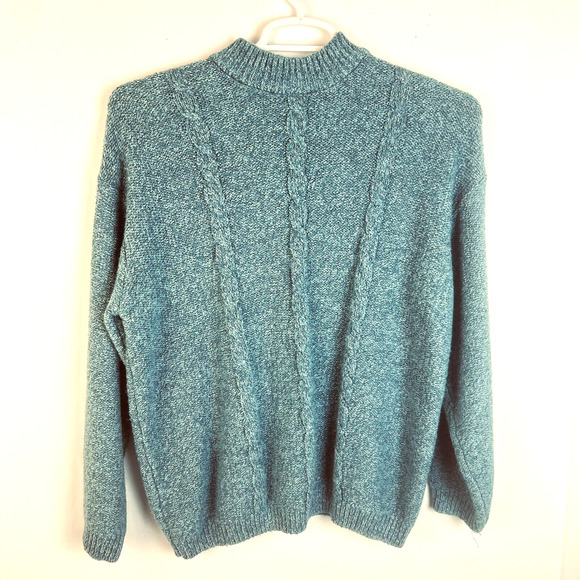 Partners Pullover Sweater Women's Large Heather Blue Outdooors Utility - Picture 1 of 7
